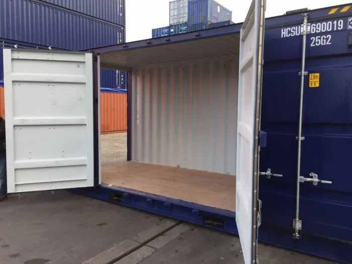20-Fuß-Versandcontainer mit seitlicher Öffnung – gebraucht